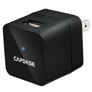 即決・送料込)【コンパクトなスマートフォン用充電器】CAPDASE USB Power Adapter Atom Black (PSE マーク付き)