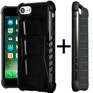 即決・送料込) CAPDASE iPhoneSE(第二世代,2020)/8/7/6s/6 Rider Jacket + Newton Cover Jet Black