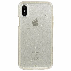 即決・送料込)【ラメが入ったハードケース】Case-Mate iPhone Xs/X Sheer Glam - Champagne