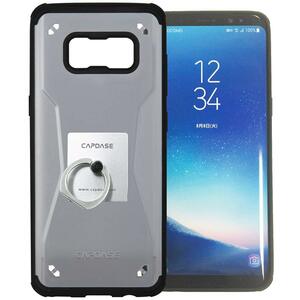 即決・送料込)【耐衝撃ケース】CAPDASE Galaxy S8 SC-02J SCV36 Soft Jacket Fuze II CLEAR Black/Black