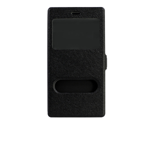 即決・送料込)【手帳型ケース】GauGau Huawei P8lite/Y!mobile LUMIERE 503HW Smart Case Black(スタンド機能つき)