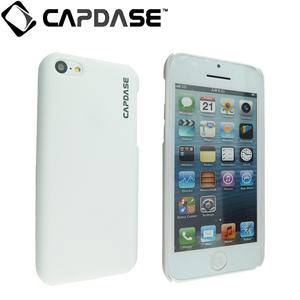 即決・送料込）【滑りにくいハードケース】 CAPDASE iPhone 5c Karapace Protective Case Touch White