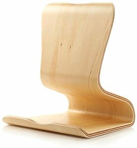 即決・送料込) がうがう! SAMDI Wood Tablet Stand Ivory 曲げ木工法 天然木製 スタイリッシュ タブレット スタンド アイボリー