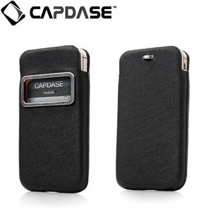 即決・送料込)【スリーブスタイルケース】CAPDASE iPhone 4S / 4 用 スマートポケット リュクスID ブラック／オレンジ DPIH4S-H217