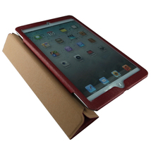 即決・送料込)【スタンド機能付き】GISSAR iPad mini 3/2/1 ホルダータイプ レザー調ケース Red_画像3