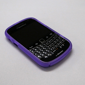 即決・送料込)【ソフトケース】がうがう! BlackBerry Bold 9900/9930 Plain Design Soft Case Clear Purpleの画像2