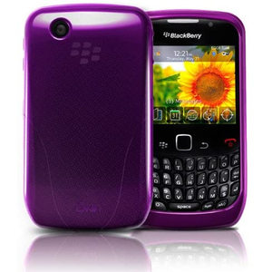 即決・送料込) iSkin BlackBerry Curve 9300 Vibes 抗菌加工 ソフトケース パープル