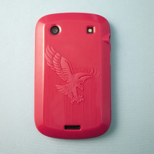 即決・送料込)【ソフトケース】GauGau BlackBerry Bold 9900/9930 Eagle Design TPU Case Solid Red