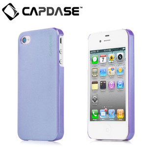 即決・送料込)【真珠のような表面加工のハードケース】CAPDASE iPhone 4S/4 Karapace Protective Case Pearl Purple