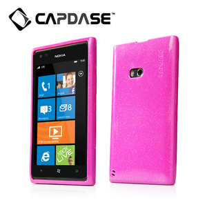 即決・送料込)【ラメ入りソフトケース】CAPDASE Nokia Lumia 900 Soft Jacket 2 XPOSE Sparko Solid Fuchsia