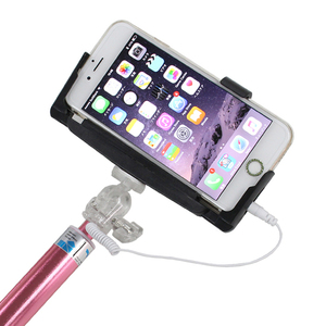 即決・送料込)【セルカ棒 自撮り棒 シャッターボタン付き】がうがう! Selfie Camera Monopod 2 Pink