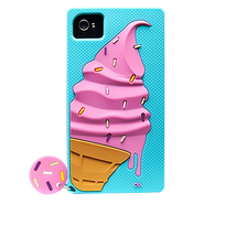 即決・送料無料)【かわいいアイスクリームのケース】Case-Mate iPhone 4S/4 Creatures: Ice Cream Cone Turquoise_画像1