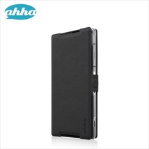 即決・送料込)【ストラップホール付き手帳型ケース】ahha Xperia Z2 docomo SO-03F Flip Case REILY ブラック_画像2