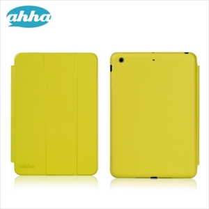 即決・送料込)【スタンド機能付きスリムケース】ahha iPad mini 3/2/1 Slim Case Ronay Custard Yellow