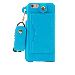 即決・送料込)【ネックストラップ付きスリーブタイプケース】Fashion iPhone6s/6 Sleeve Style Case Water Blue