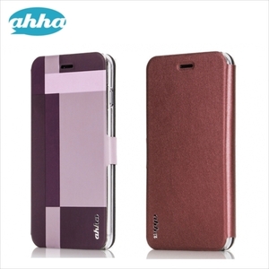 即決・送料込)【リバーシブルで色が変わる】ahha iPhone 6s Plus/6 Plus Dual Face Flip Case SYKES Purple Checker/Metallic Red