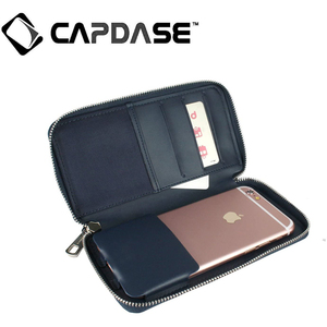 即決・送料込)【ポーチスタイルケース】CAPDASE iPhoneSE(第二世代,2020)/8/7/6s/6 Organizer Wristlet Case Navy Blue