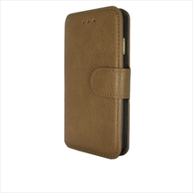 即決・送料込)【エンボスレザー調手帳型ケース】GauGau iPhone6s/6 Emboss Leather Style Case Brown_画像1