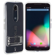 即決・送料込)【衝撃に強いスタンド機能付きケース】Case-Mate Motorola Google Nexus 6 Hybrid Tough Naked Case Clear/Clear_画像2