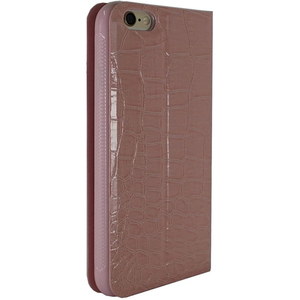 IP6-CL-04 iPhone 6 4.7 inch Flip Case Bi-Fold Croco Pink