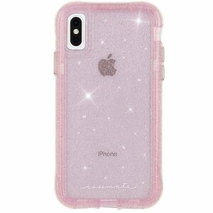 即決・送料込)【クリスタルのきらめきが美しい】Case-Mate iPhoneXs Max Protection Collection Sheer-Crystal-Blush