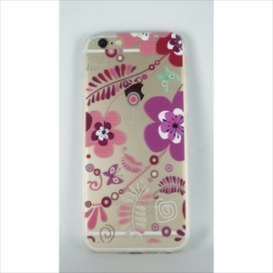 即決・送料込)【クリアーソフトタイプケース】がうがう！iPhone 6s Plus/6 Plus DESIGN PRINTS Soft Clear Case Calico