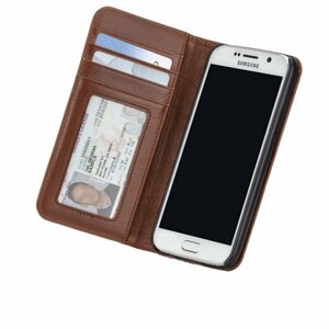 即決・送料込)【手帳型・本革レザーケース】Case-Mate Galaxy S6 SC-05G Wallet Folio Case ブラウン