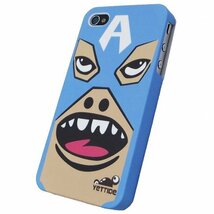 即決・送料込) YETTIDE iPhone 4S/4 Funny Face スリム ハードケース - [A] Mask Hero Blue_画像2
