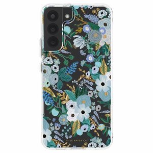 即決・送料込)【RiflePaperとのコラボケース】Case-Mate Galaxy S22+(Plus) RIFLE PAPER - Garden Party Blue