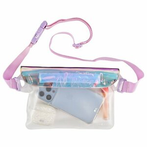 即決・送料込)【かわいい防水ポーチ ショルダーストラップ付き】Case-Mate Phone Fanny Pack - Iridescent 防水ショルダーバッグ