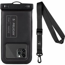 即決・送料込)【Pelican】防水ポーチ Marine Waterproof Floating Pouch - Stealth Black iPhone等の6.5インチ程度のスマホまで対応_画像1