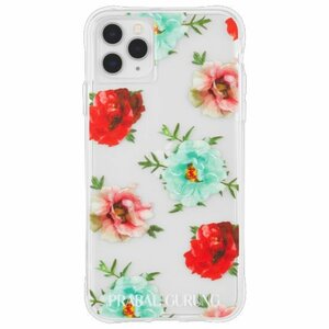 即決・送料込)【PRABAL GURUNG】iPhone 11 Pro Max Case Tough Embroidered Floral Clear