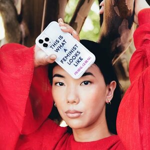 即決・送料込)【PRABAL GURUNG】iPhone 11 Pro Max Case Tough Feminist - White