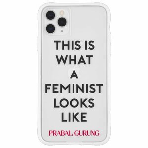 即決・送料込)【PRABAL GURUNG】iPhone 11 Pro Case Tough Feminist - White