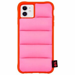 即決・送料込)【ダウンジャケットテイストのiPhoneケース】Case-Mate iPhone 11/iPhone XR 兼用 Case Puffer - Pink