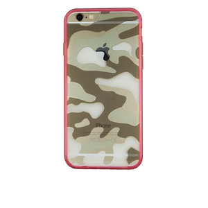 即決・送料込)【迷彩ケース】GauGau iPhone6s Plus/6 Plus Camouflage Hybrid Clear Case Pink カモフラージュ ハイブリッド クリア ケース