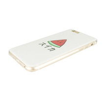 即決・送料込)【かわいいスイカのソフトケース】GauGau iPhone6s/6 4.7 inch DESIGN PRINTS Soft Case Watermelon_画像5