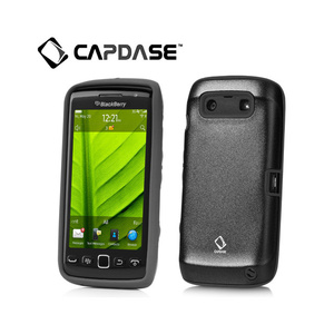 即決・送料込)【アルミ合金とシリコンの2層構造ケース】CAPDASE BlackBerry Torch 9850/9860 Alumor Metal Case, Black