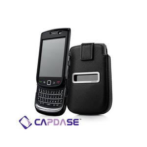 即決・送料込)【ソフト&ポケットケースのセット】CAPDASE BlackBerry Torch 9800/9810 Value Set, Black/Black