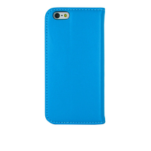 即決・送料込)【光沢レザー調手帳型ケース】PREMIUM iPhone 6s Plus/6 Plus Leather Style Case Blue_画像6