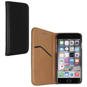 即決・送料込)【光沢レザー調手帳型ケース】PREMIUM iPhone 6s Plus/6 Plus Leather Style Case Black