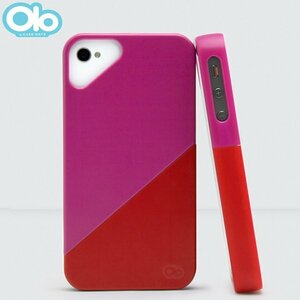 即決・送料込) Olo iPhone 4S/4 Duet Case Pink Rose/Red Hibiscus デュエット ケース ピンク／レッドハイビスカス OLO023620