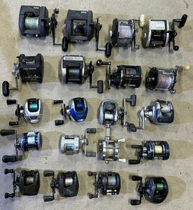 (M3)DAIWA SHIMANO ベイトリール 胴付 小船など まとめて20個 現状中古品