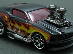 ★☆日曜夜☆新品☆('TOONED) 1968 (FORD) MUSTANG (第1世代金型)☆DARK CHROME VERSION☆MUSTANG 5-PACK☆HOT WHEELS