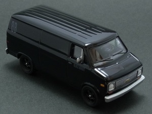 ★★★日曜夜★ルース★1977 CHEVROLET G20 VAN★BLACK BANDIT SERIES 7★GREENLIGHT★1/64