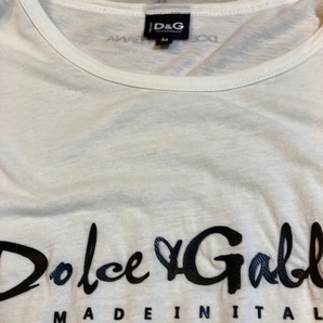 ドルチェ＆ガッバーナ Tシャツ Mサイズ メンズ白 DOLCE＆GABBANA ドルガバ半袖Tシャツの画像2