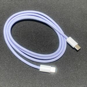 Lightning to USB-Cケーブル 1m 1本　パープル