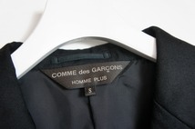 美品19SS COMME des GARCONS HOMME PLUSコムデ ギャルソン オム プリュス 変形ジャケット ＋ ショーツ セットアップ カムバック期 黒424O▲_画像4