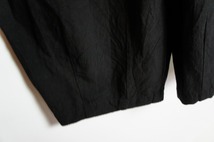 美品 HARVESTY ハーベスティ リネン レーヨン クロップド サーカス パンツ A12010-1 黒1010N_画像5