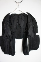 美品19SS COMME des GARCONS HOMME PLUSコムデ ギャルソン オム プリュス 変形ジャケット ＋ ショーツ セットアップ カムバック期 黒424O▲_画像3